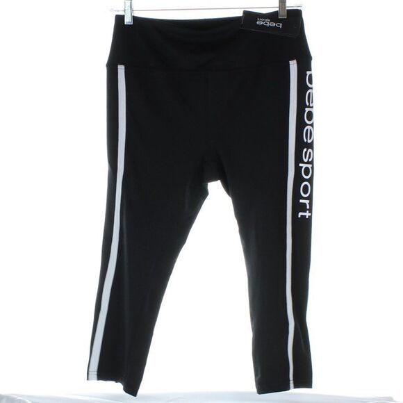 Bebe Sport Contrast Stripe Capri NWT - Picture 1 of 5
